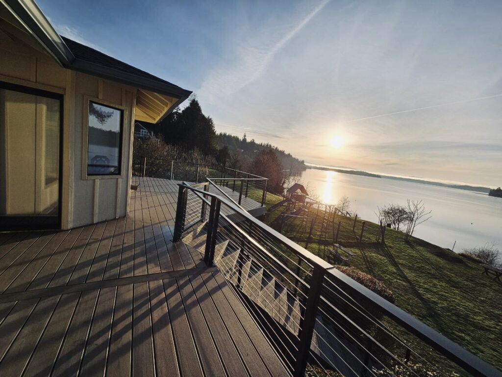 cable deck railings - Timbermen Fencing & Decking