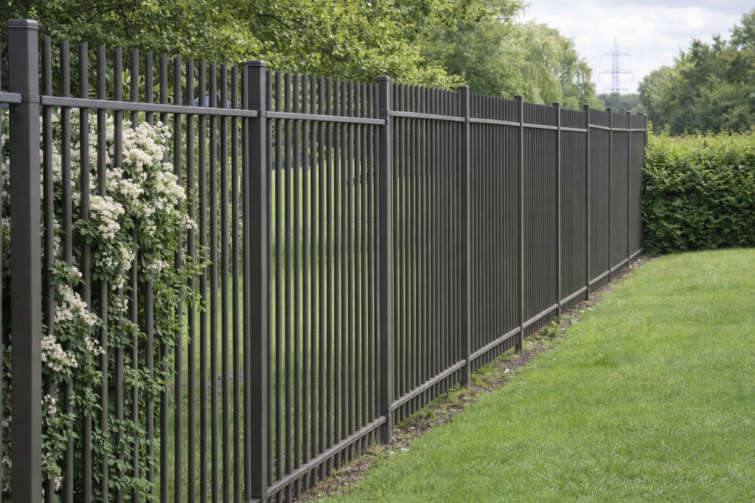 Rod Iron Fence - Timbermen Fencing & Decking